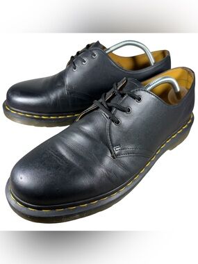 Dr. Martens 1461 Unisex Black Lace Up Leather Boots AW004 Sz 11M/ 12W 45 EU